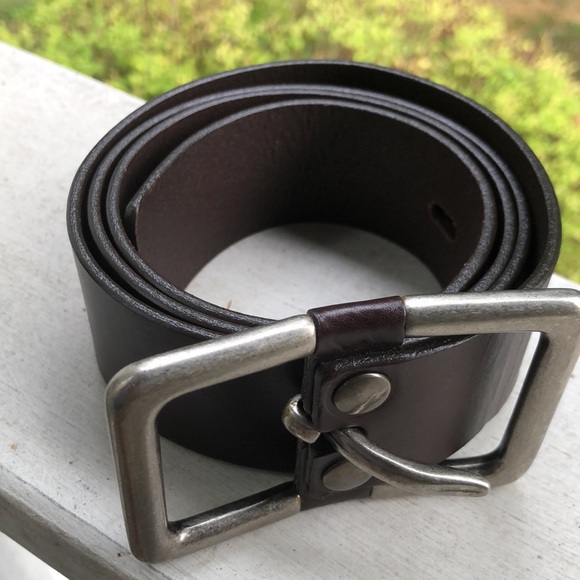 Boutique Size L (35-40) Smooth Leather Classic Black Brushed Silver HW $79 NEW - Picture 9 of 16